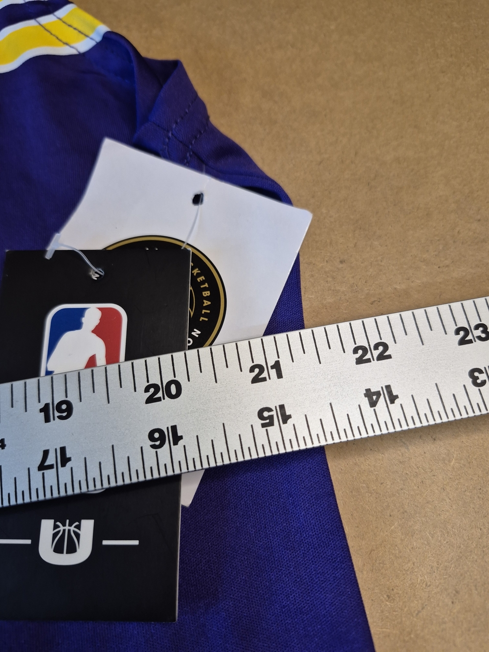 Los Angeles Lakers #6 James Purple Basketball Jersey - NBA Logo - Picture 7 of 8